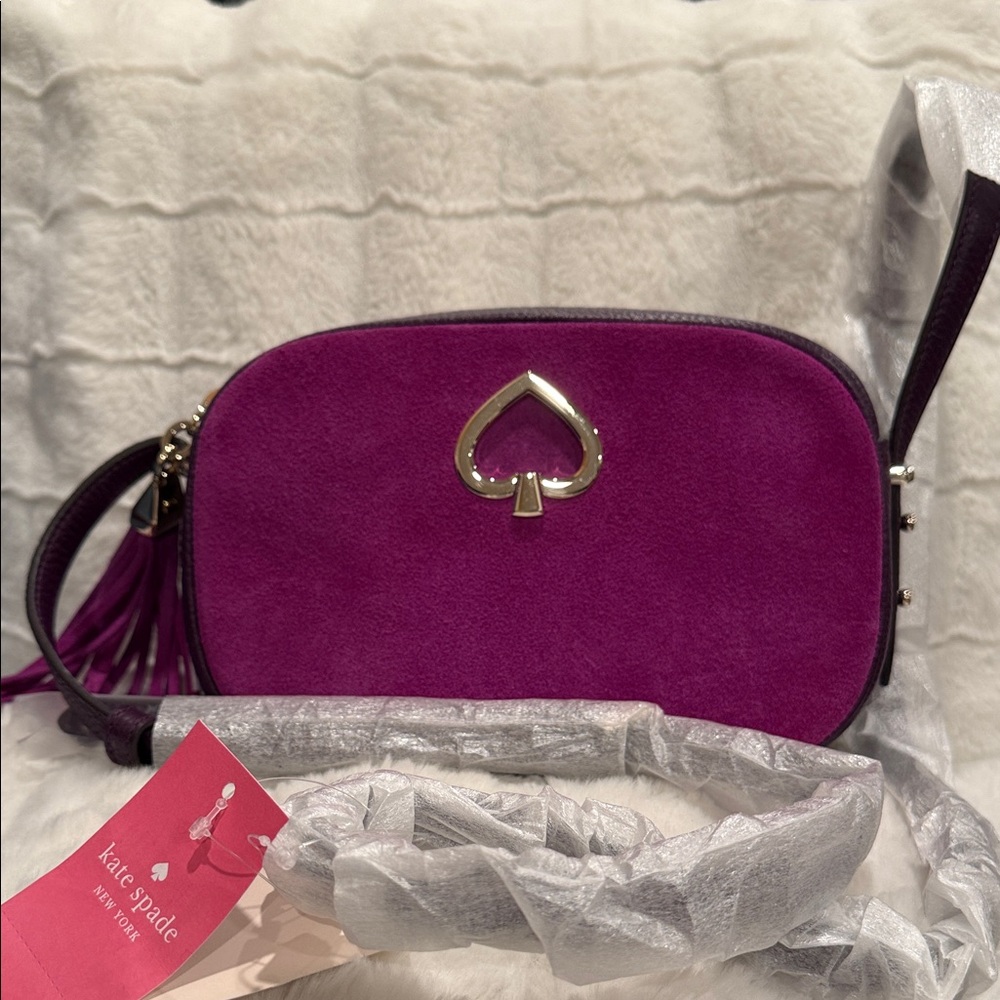 Kate Spade | ♠️ | Kourtney Suede Camera Bag | Bajarose